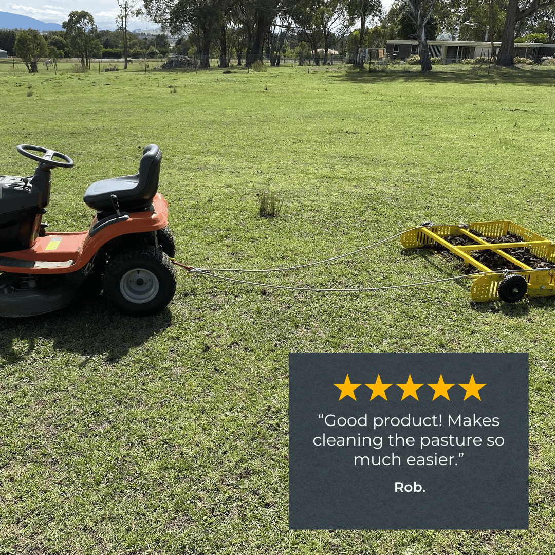 Scoop'N'Tow 2-in-1 Field Cleaner and Trailer