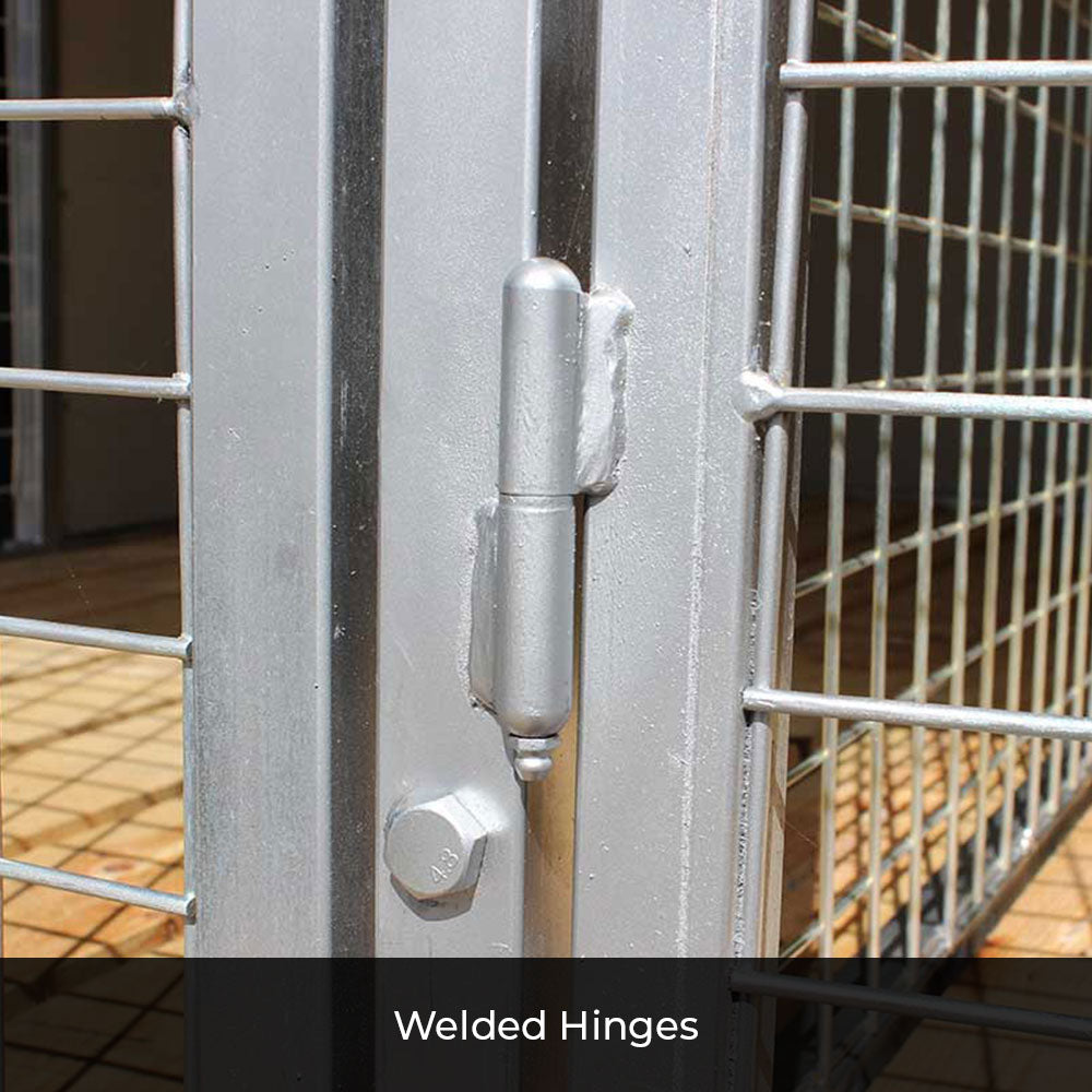 Raised Dog Kennel Safety Kennel Welded Hinges Farm & Yard US