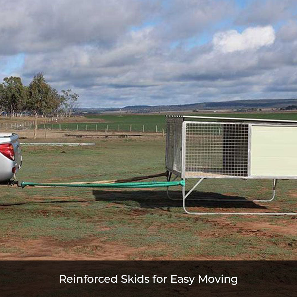 Easy Move Raised Safety Kennel for Farm Dogs Farm & Yard USA