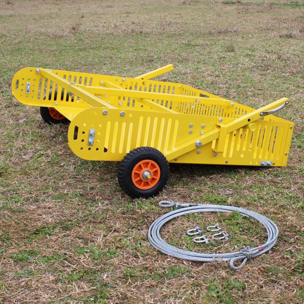 Lander - "Scoop'N'Tow" 2-in-1 Field Cleaner and Trailer