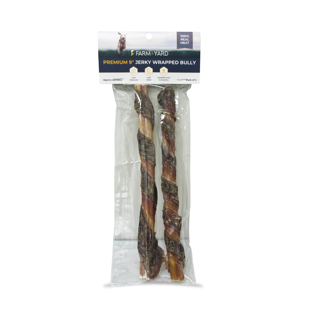 Bully Stick - Jerky Wrapped Bully, 9"