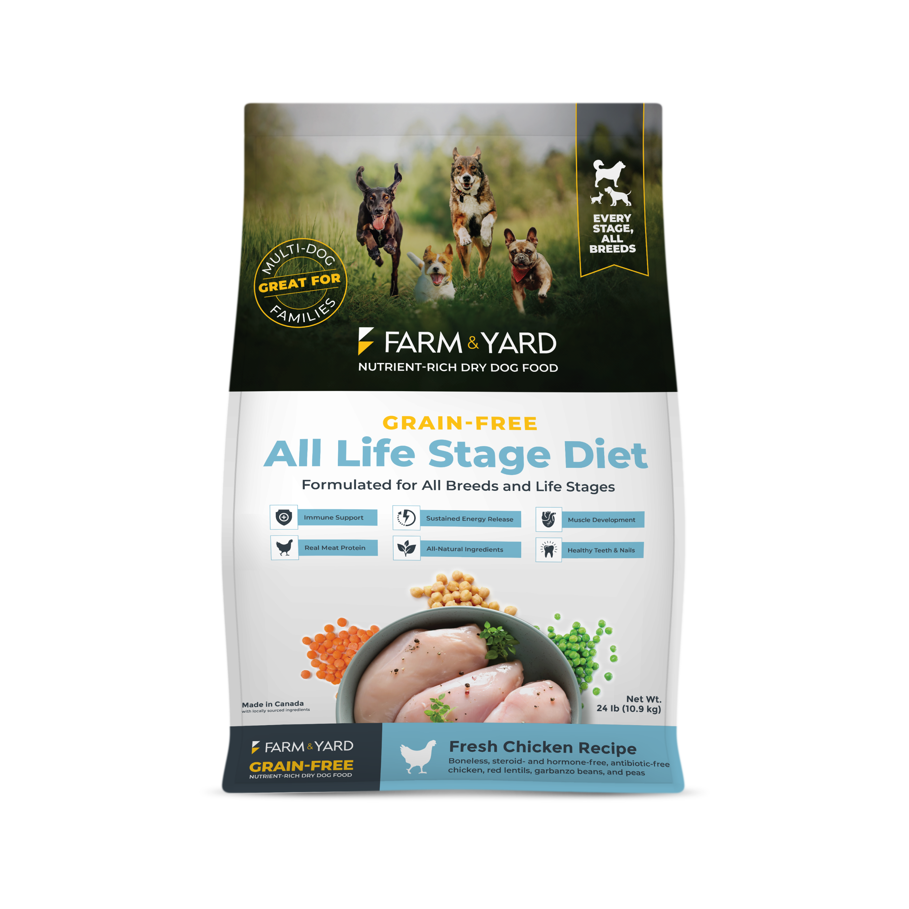 Nutrient-Rich Dry Dog Food - Chicken Recipe