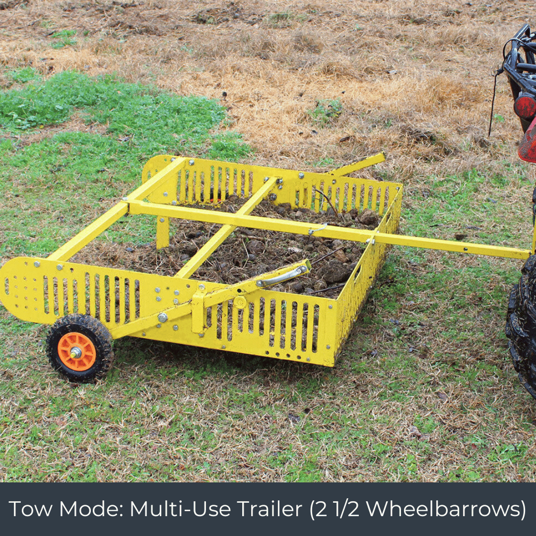 Scoop'N'Tow 2-in-1 Field Cleaner and Trailer