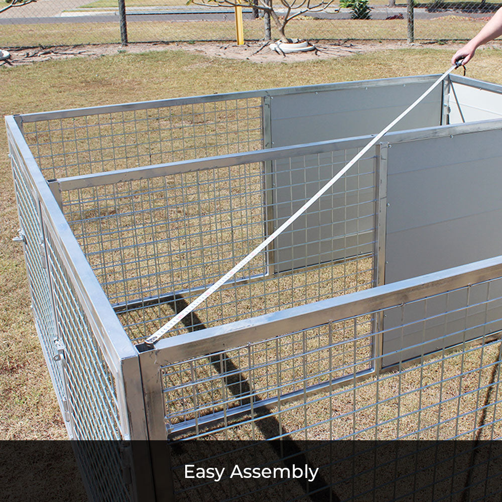 Easy Assemble Raised Dog Kennel USA Safety Kennel Farm & Yard